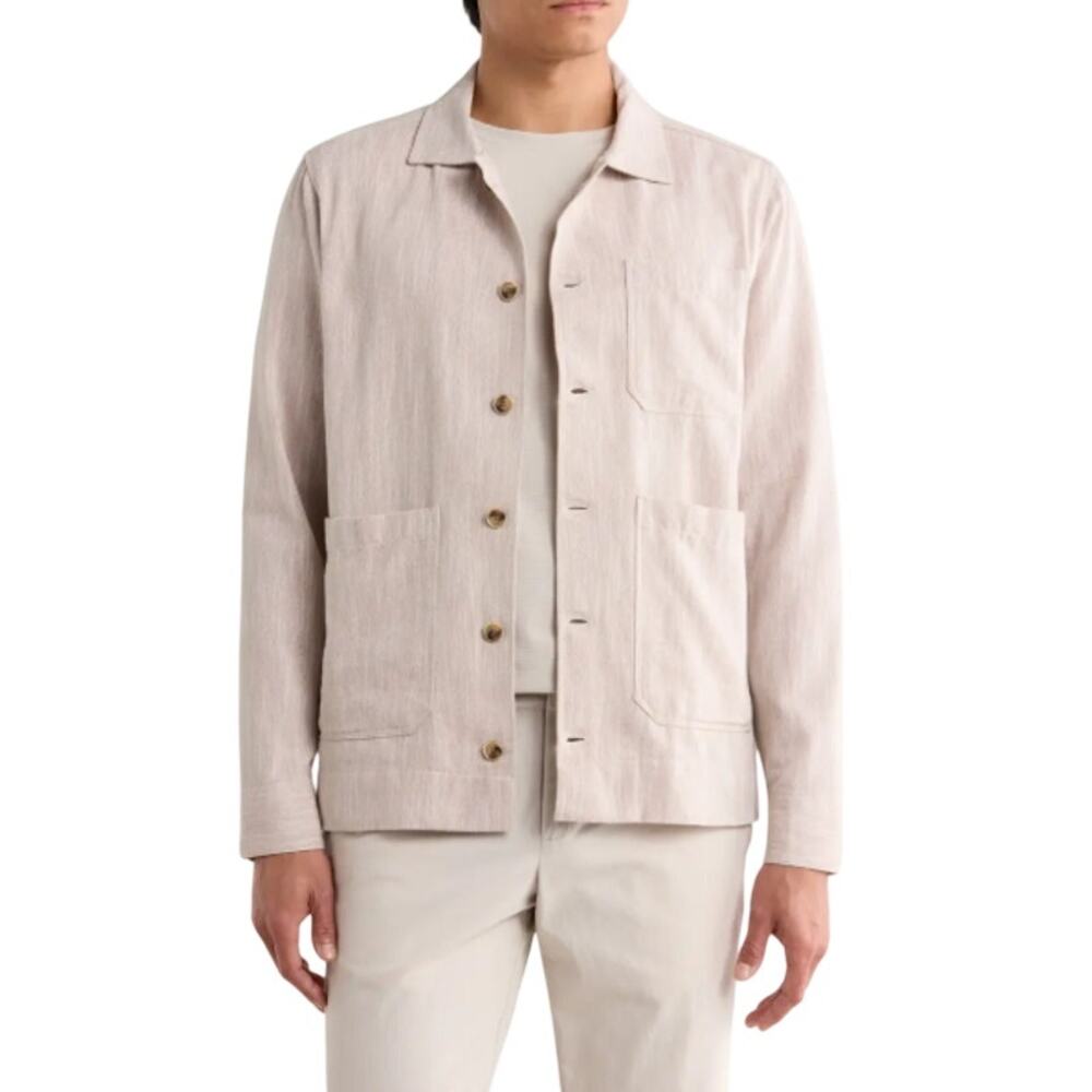 Robert Barakett Percy Overshirt Moonstone Size XL